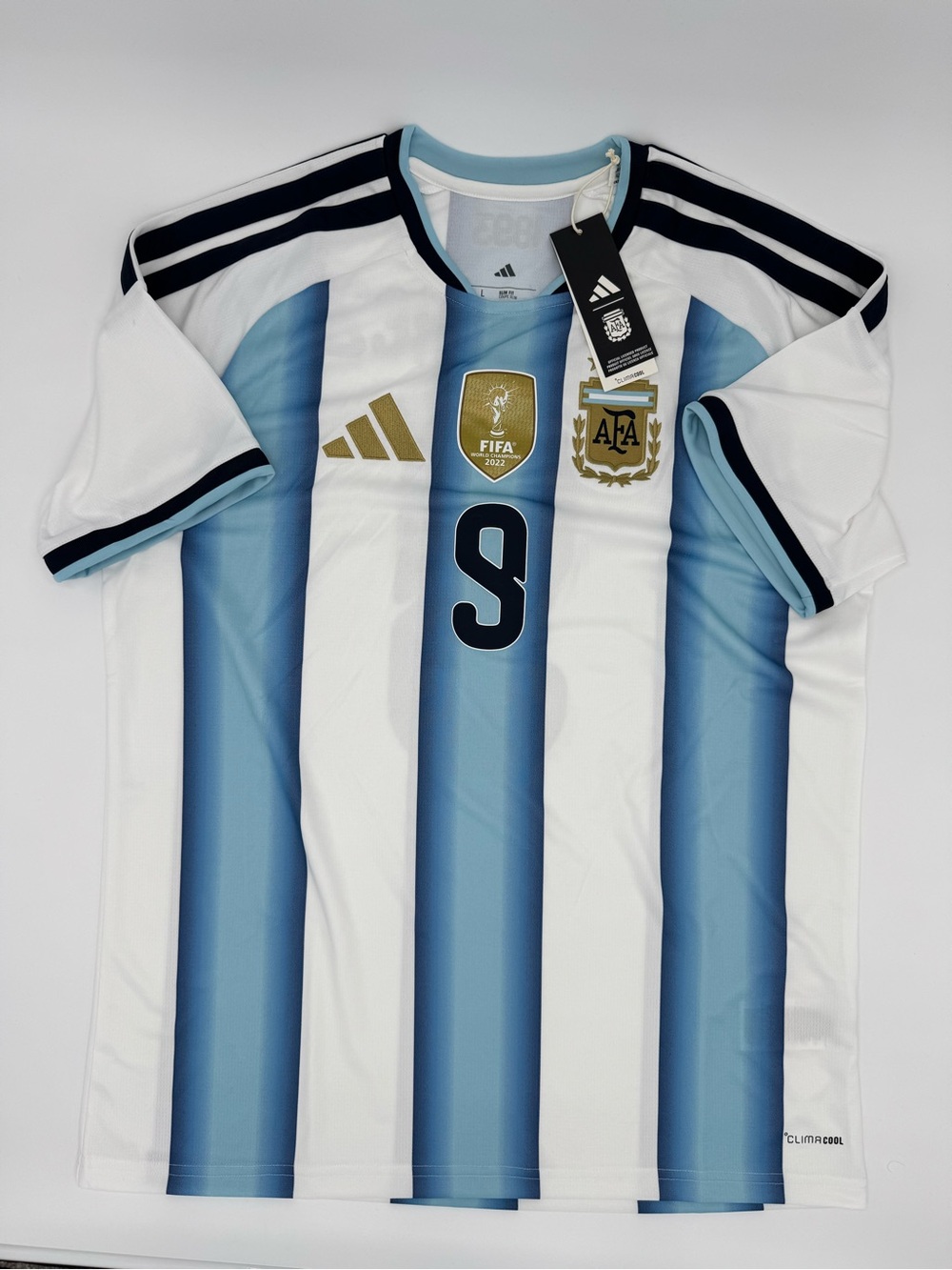 adidas Argentina 2026 Home J Alvarez #9 Jersey Men L NWT KZ4679